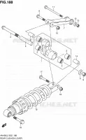 BIELLETTE D'AMORTISSEUR pour Suzuki BURGMAN 400 2012