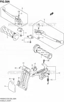 ENSEMBLE LEVIERS   POIGNEES (MODELE K5) pour Suzuki BURGMAN 650 2003