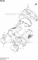 CARENAGE   SUPPORT DE COMPTEUR (MODELE K3/K4) pour Suzuki BURGMAN 650 2004
