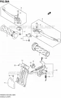 ENSEMBLE LEVIERS   POIGNEES (MODELE K5) pour Suzuki BURGMAN 650 2004