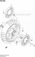 ROUE AVANT (AN650K4/K5) pour Suzuki BURGMAN 650 2004