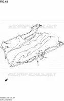 CARENAGES INFERIEUR (MODELE K3/K4) pour Suzuki BURGMAN 650 2005