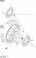 ROUE AVANT (AN650K3) pour Suzuki BURGMAN 650 2005