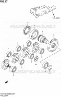 TRANSMISSION FINALE (MODELE K3/K4) pour Suzuki BURGMAN 650 2005