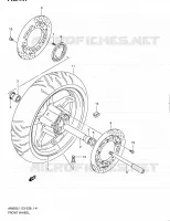 ROUE AVANT (AN650AL1 E28) pour Suzuki BURGMAN 650 2011