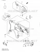 ENSEMBLE FEU ARRIERE   CLIGNOTANTS (AN650AL1 E24) pour Suzuki BURGMAN 650 2011