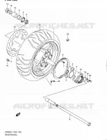 ROUE ARRIERE (AN650AL1 E19) pour Suzuki BURGMAN 650 2011