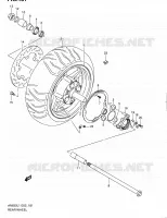 ROUE ARRIERE (AN650AL1 E24) pour Suzuki BURGMAN 650 2011