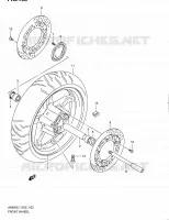 ROUE AVANT (AN650AL1 E19) pour Suzuki BURGMAN 650 2011