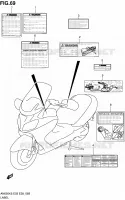 ETIQUETTE pour Suzuki BURGMAN 650 2007