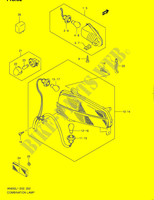 ENSEMBLE FEU ARRIERE   CLIGNOTANTS (AN650AL1 E02) pour Suzuki BURGMAN 650 2012