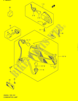 ENSEMBLE FEU ARRIERE   CLIGNOTANTS (AN650L1 E19) pour Suzuki BURGMAN 650 2011