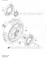 ROUE AVANT (AN650AL1 E19) pour Suzuki BURGMAN 650 2012