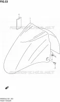 GARDE BOUE AVANT pour Suzuki BURGMAN 650 2012