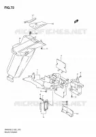 GARDE BOUE ARRIERE (SV650SUL2 E24) pour Suzuki SV 650 2012