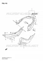 GARDE BOUE ARRIERE (VZR1800L2 E03) pour Suzuki INTRUDER 1800 2012