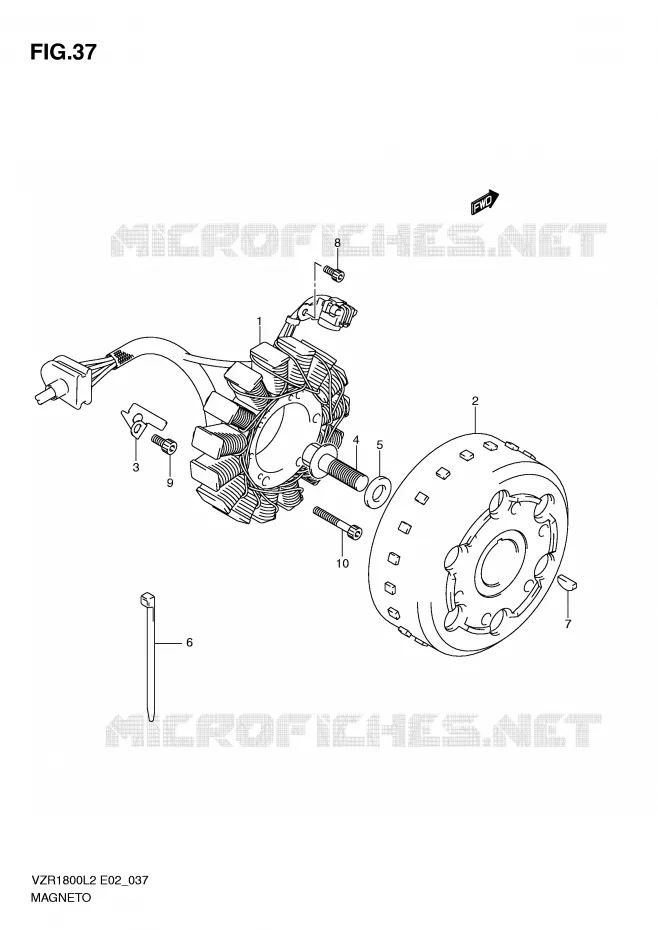 ALLUMAGE ROTOR - STATOR Suzuki MOTO 1800 INTRUDER 2012  VZR1800L2(E02)