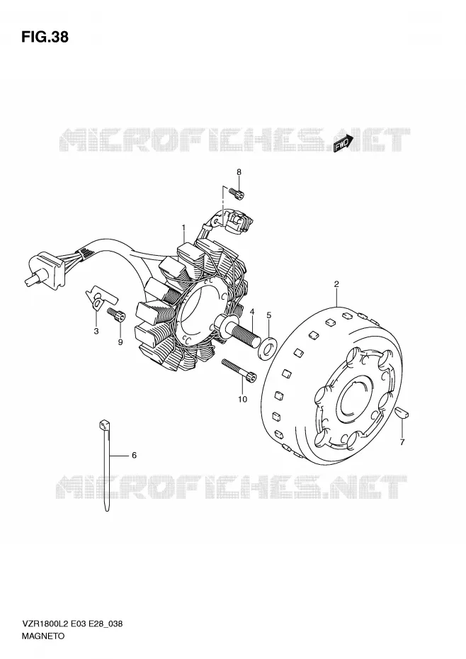 ALLUMAGE ROTOR - STATOR Suzuki MOTO 1800 INTRUDER 2012  VZR1800ZL2(E03)