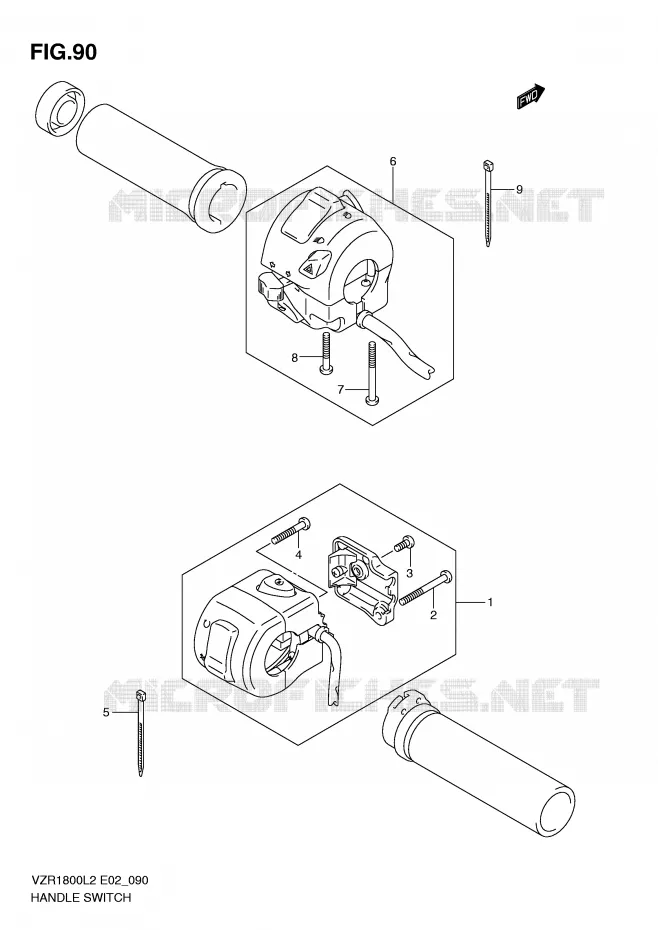 COMMODOS (VZR1800L2 E02) Suzuki MOTO 1800 INTRUDER 2012  VZR1800L2(E02)