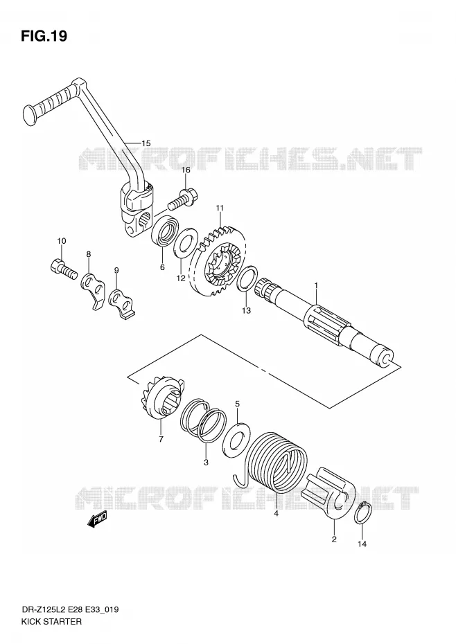 KICK Suzuki MOTO 125 DR-Z 2012  DR-Z125LL2(E28)