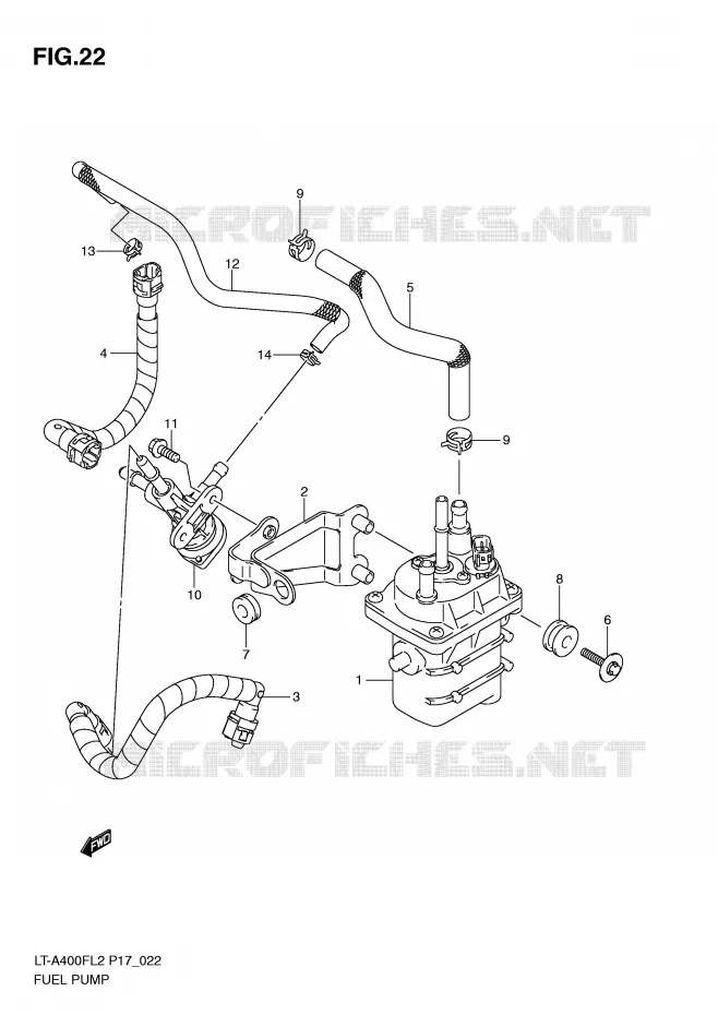 POMPE A ESSENCE Suzuki QUAD 400 KINGQUAD 2012  LT-F400FZL2(P17)