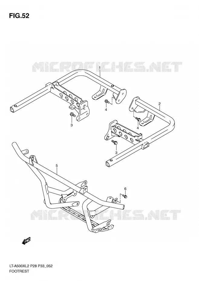 REPOSE PIED Suzuki QUAD 500 KINGQUAD 2012  LT-A500XL2(P28)