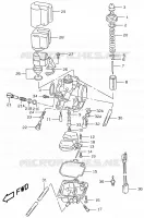 CARBURATEUR (MODELE AY50 V/W/X/Y) pour Suzuki KATANA 50 2001