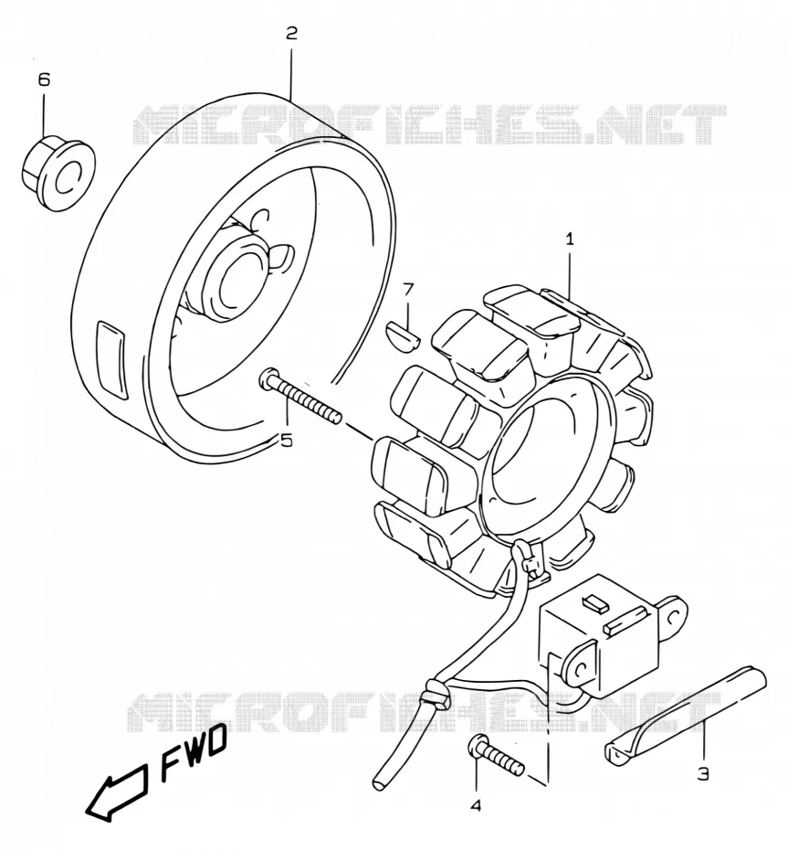 ALLUMAGE ROTOR - STATOR Suzuki SCOOTER 50 KATANA 2001  AY50WRYK1