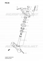 COLONNE DE DIRECTION pour Suzuki V-STROM 650 2007