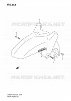 GARDE BOUE AVANT (MODEL K8) pour Suzuki V-STROM 650 2008