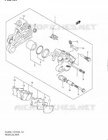 ETRIER DE FREIN ARRIERE (DL650AL1 E03) pour Suzuki V-STROM 650 2011