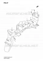 GARDE BOUE ARRIERE pour Suzuki V-STROM 650 2008