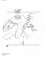 RESERVOIR D'ESSENCE (DL650L1 E28) pour Suzuki V-STROM 650 2011