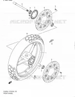 ROUE AVANT (DL650AL1 E33) pour Suzuki V-STROM 650 2011