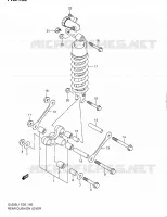 BIELLETTE D'AMORTISSEUR pour Suzuki V-STROM 650 2011
