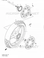 ROUE AVANT (DL650AL1 E02) pour Suzuki V-STROM 650 2011