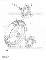 ROUE AVANT (DL650L1 E02) pour Suzuki V-STROM 650 2011
