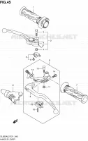 ENSEMBLE LEVIERS   POIGNEES pour Suzuki V-STROM 650 2012