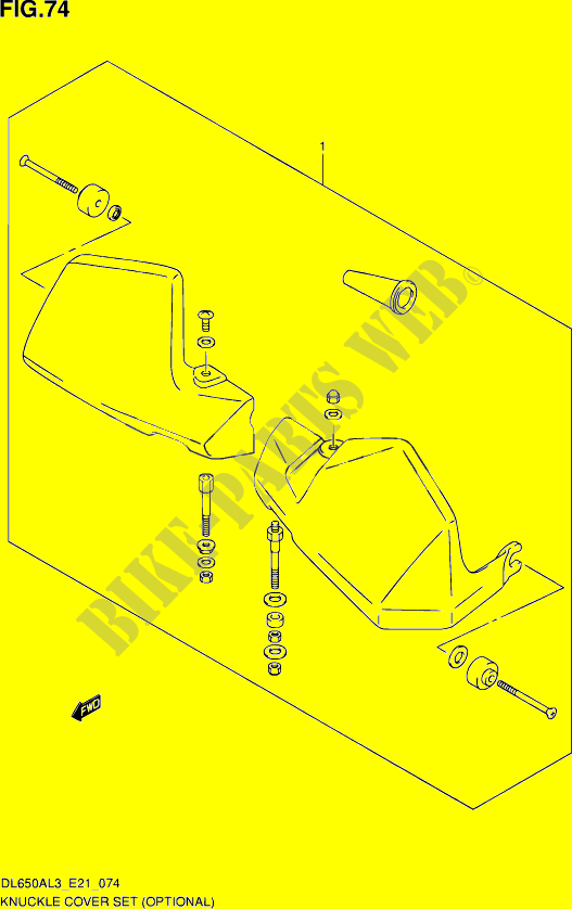 PROTEGES MAINS (OPTIONAL) pour Suzuki V-STROM 650 2013