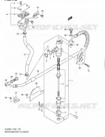 MAITRE CYLINDRE ARRIERE (DL650L1 E19) pour Suzuki V-STROM 650 2011