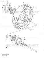 ROUE ARRIERE (DL650AL1 E24) pour Suzuki V-STROM 650 2011