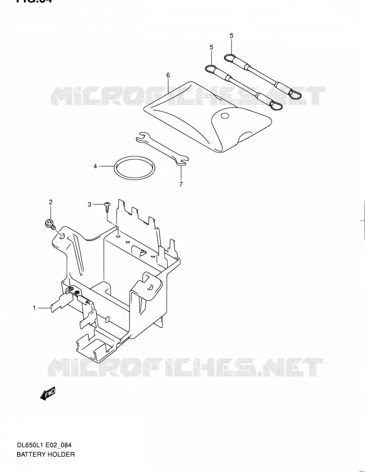 BAC A BATTERIE - OUTILS Suzuki MOTO 650 V-STROM 2011  DL650UEL1(E19)