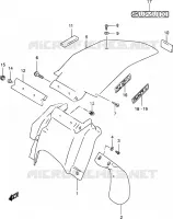 GARDE BOUE ARRIERE pour Suzuki DR-Z 250 2003