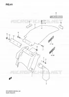 GARDE BOUE ARRIERE pour Suzuki DR-Z 250 2006