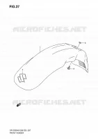 GARDE BOUE AVANT pour Suzuki DR-Z 250 2006