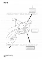 ETIQUETTE pour Suzuki DR-Z 250 2007
