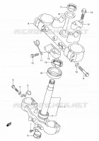 TE DE FOURCHE pour Suzuki DR-Z 400 2002