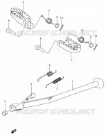 BEQUILLE (MODELE Y/K1/K2/K3) pour Suzuki DR-Z 400 2001