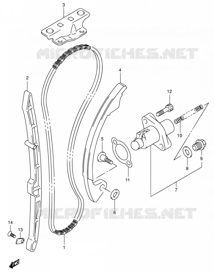 DISTRIBUTION Suzuki MOTO 400 DR-Z 2004  DR-Z400E K4 (E03,E28,E33)