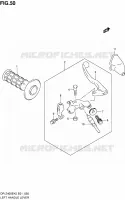 ENSEMBLE LEVIER   POIGNEE GAUCHE (E24) pour Suzuki DR-Z 400 2007
